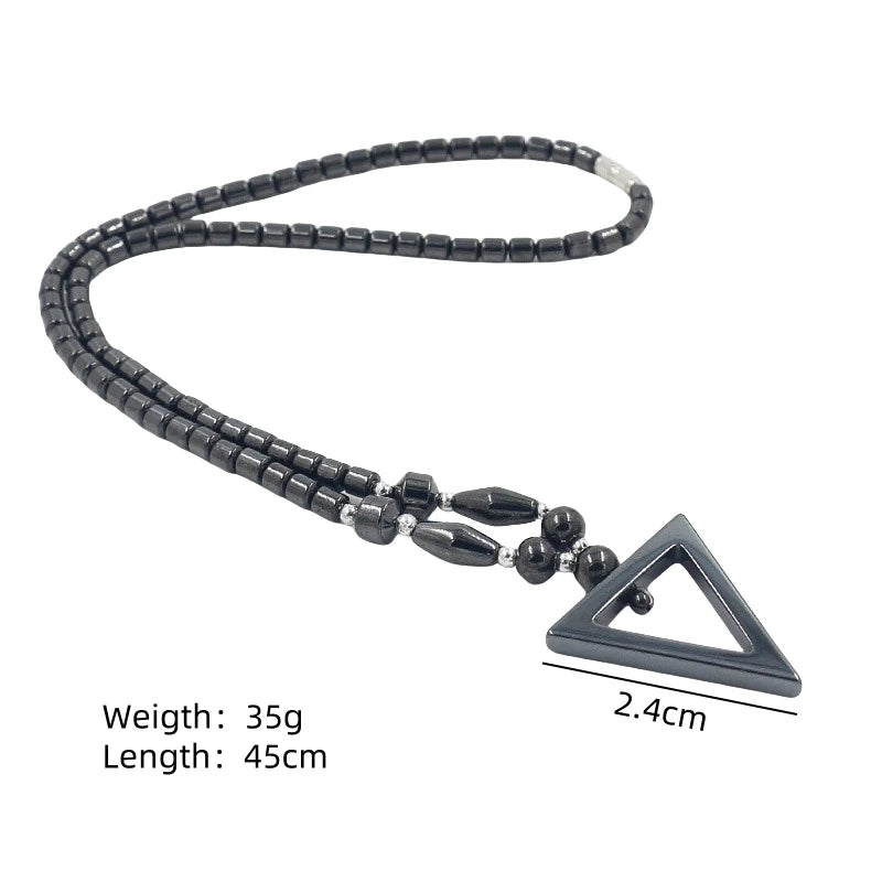 Black Hematite Magnetic Necklace