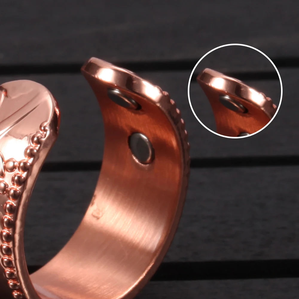Flower Magnetic Copper Ring