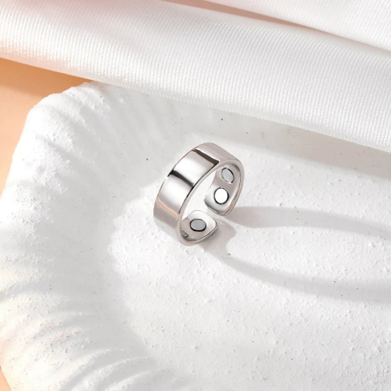 Dual Magnetic Therapy Adjustable Ring