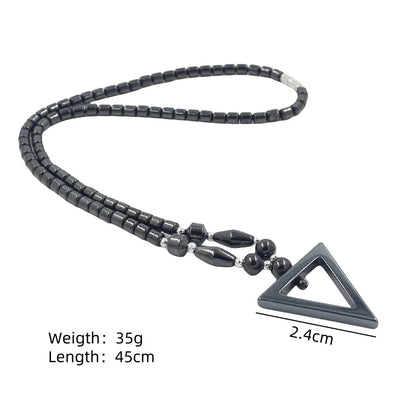 Black Hematite Magnetic Necklace
