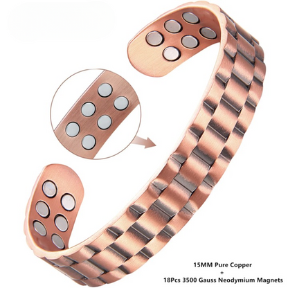Pure Copper Magnetic Cuff Bracelet